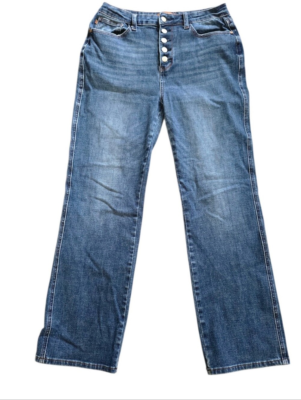 Judy Blue High-Rise Button-Fly Blue Denim Jeans Size 11/30